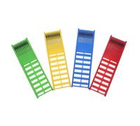 SUPVOX 4pcs Fishing Leader Holder Rack Portable Tangle Fishing Wire Organizer with Secure Hook Storage Lightweight Durable Rig Holder for Multi Color