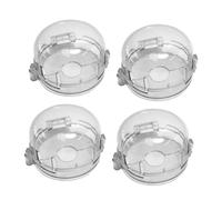 SUPVOX 4pcs Gas Cooker Knob Covers Stove Safety Guard High Temperature Resistant Kitchen Protector for Ovens and Hobs Easy Installation for Safety