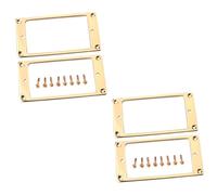 SUPVOX 4pcs Golden Flat Metal Pickup Mounting Frame with Screws for Electric Guitar Pickup Installation for Needs