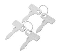 SUPVOX 4PCS Golf Cart Key Replacement Copper Ignition Switch Keys with Antiloss Lanyard Compatible for Club Car and Various Golf Carts Accessories for Players