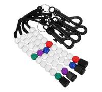 SUPVOX 4pcs Golf Stroke Counter Bracelets Bead Score Trackers for Gloves Portable Outdoor Golf Score Keeper Accessories in Red Blue Purple Green Easy Operation for All Ages