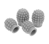 SUPVOX 4pcs Grey Silicone Drumstick Caps 7a 5a Drum Practice Mute Tips Drumstick Silent Accessories for Percussion and Music Training