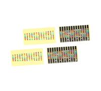 SUPVOX 4pcs Guitar Finger Guide Fingerboard Sticker Fret Guide Label for Beginner Note Decals Guitar Fretboard for Practice Random Color