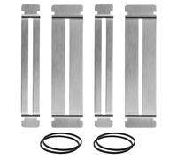 SUPVOX 4pcs Guitar Fretboard Protector Stainless Steel Fret Guards Fingerboard Fretboard Protector Luthier Tools for Bass and Acoustic Guitar Polishing