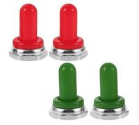 SUPVOX 4pcs Guitar Potentiometer Caps Toggle Switch Cap Rubber Boot Cover Replacement Part for Electric Guitar Switch Knob Tip Protector Random Color
