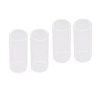SUPVOX 4pcs Guitar Slide Glass Bottleneck Standard for Acoustic Electric Guitar for Blues Slide Playing