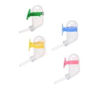 SUPVOX 4Pcs Hamster Waterer Leakage Drinking Container Capacity Durable Pet Water Bowls for Easy Installation Cages Mixed Styles for Animals