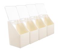 SUPVOX 4pcs Hanging Pigeon Feeder with Lid Durable Bird Feed Dish Large Capacity Water Holder Convenient Installation for Pigeon Cage Aviary Feeding Needs