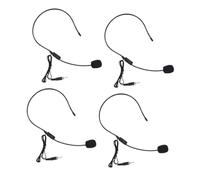 SUPVOX 4PCS Headset Microphone with Screw Thread for Voice Amplifier Wired Head-worn Earhook Mic for Teachers Tour Guides Customer Service Professional Speech and Instruction Use