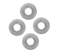 SUPVOX 4pcs Heavy-duty Lawn Mower Wheel Bearings Replacement for Garden Trolleys and Lawn Tractors Precision Flanged Steel Bearings for Smooth Quiet Operation and Easy Installation