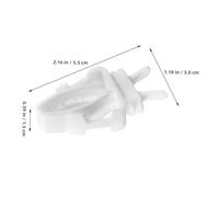 SUPVOX 4pcs Heavy Duty Plastic Bird Food Clips for Parrots and Birds Cage Fruit and Vegetable Holders with Bar Fixing Design Practical Feeding Tool for Parakeets Canaries Cockatiels