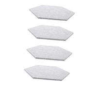 SUPVOX 4pcs Hexagonal Acoustic Panels Soundproofing Mats Grey Felt Sound Absorbing Wall Tiles for Home Office Noise Reduction