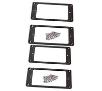 SUPVOX 4pcs Humbucker Pickup Mounting Rings Frame Metal Guitar Pickup Frame Sturdy Ring Base Easy Install Screws