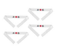 SUPVOX 4pcs Japanese Samurai Headband for Men and Women, Breathable Polyester Bandana with Sweat Absorption, Minimalist Design Suitable for Martial Arts and Sports Events