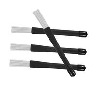 SUPVOX 4pcs Jazz Drum Brushes Set Portable Nylon Percussion Accessories for Musicians Flexible and Durable Snare Brushes Compatible with Various Drum Brands for Jazz Drumming