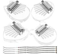 SUPVOX 4pcs Jooleer Boys and Girls Kalimba Note Mini Finger Piano Portable Music Toy for Boys and Girls Kalimba Music Instruments