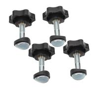 SUPVOX 4pcs Lawnmower Handle Nut Bolt Kit High Strength Composite Material Replacement Screws for Push Lawn Sweepers Tractor Snow Blower Compatible Garden Equipment Parts
