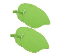 SUPVOX 4pcs Leaf Shaped Bird Platform Perch Stand Stylish Parrot Play Stand Cage Accessories for Budgies Cockatiels Lovebirds Small Animals Easy to Install Multipurpose Resting Spot
