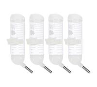 SUPVOX 4pcs Leakproof Rodent Water Bottles 125ml Plastic Pet Cage Feeders with Skidproof Design and Easy Cleaning for Small Pets Hamsters Drinking