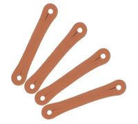 SUPVOX 4pcs Leather Drumstick Control Clips Non-slip Finger Grip Straps for 5a/7a Drumsticks Auxiliary Tool for Beginner Drummers Practice and Training Random Color