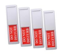 SUPVOX 4pcs Magnetic Door Signs for Office and Hotel Door Knobs Durable Sliding Privacy Indicators for Meeting Rooms and Bathrooms Clear Readable Reminder Boards