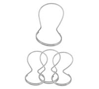 SUPVOX 4pcs Metal Guitar Finger Picks for Acoustic and Bass Guitar, Portable Design to Reduce Slipping, Suitable for Fingerpicking and Thumb Playing