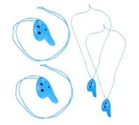 SUPVOX 4Pcs Mini Plastic Ocarina for Beginner Musical Instrument Ergonomic Design Easy to Play Sound Quality for Boys Practice and Gift