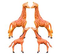 SUPVOX 4pcs Mini Resin Giraffe Figurines Adorable Cartoon Animal Decor for Tabletop Garden and Miniature Forest Scenes Resin Material for Creative Scene Layouts and Cheerful Atmospheres
