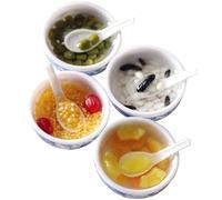 SUPVOX 4Pcs Miniature Chinese Dessert Model Style Doll House Food Decor Fine Craftsmanship for House Decoration for DIY Projects and Giving