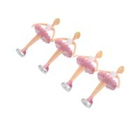 SUPVOX 4pcs Musical Box Ballerina Princess Dolls Rotating Ballet Dancing Figurines Elegant Jewelry Box Accessories Collectible Keepsake for Music