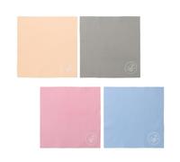 SUPVOX 4pcs Musical Instrument Cleaning Cloth Set for Violin Guitar Saxophone - Soft Polishing Rag in Beige Blue Gray Pink - Acoustic Guitar and Alto Saxophone Care Accessories