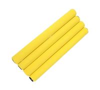 SUPVOX 4pcs Non Slip Sponge Cover Relay Sticks for Outdoor Fitness and Racing Competition Lightweight Stainless Steel Baton Yellow for Adults