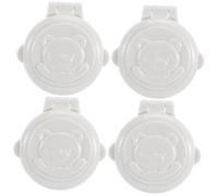 SUPVOX 4pcs Oven Child Lock Button Covers for Washing Machine and Computer, Abs Material Baby Safety Protective Lock Cartoon Lovely Shape, Prevents Button Pressing and Ensures Safety