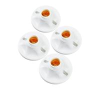 SUPVOX 4Pcs Pendant Light Lamp Base Light Socket Replacement for Household and Industrial Use High Temperature Resistant Light Fixture Parts for Dining Office and More