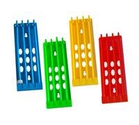 SUPVOX 4pcs Pigeon Ring Stand Birdcages Quail Accessories Large Parrot Perch Stand Cockatiel Pigeons Parrot Legs Rings Parrot Perch Sandpaper Large Cockatiels Bird Feeders Plastic