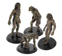 SUPVOX 4pcs Plastic Primitive Human Evolution Models for Classroom and Home Compact Educational Simulation Figures and Safe Teaching Tools to Stimulate Interest in History and Evolution