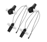 SUPVOX 4pcs Plastic Samba Whistles Tri-tone Musical Instruments for Coaches and Teachers with Lanyard, Sports and Dance Practice Whistle Set for Samba Performance and Training