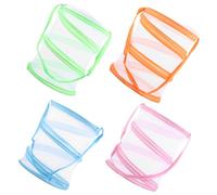 SUPVOX 4pcs Portable Insect Cage Butterfly Habitat Cage for Outdoor Nature Exploration Folding Mesh Insect Observation Butterfly Net for Boy Girl and Students