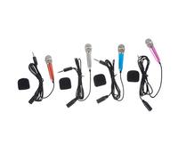 SUPVOX 4Pcs Portable Mini Microphones Compact Wired Mics for Computer Tablet Recording Podcasting Singing Video Blogging with Durable Build and Compatibility