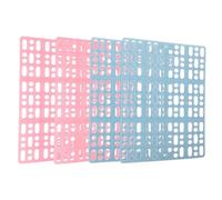 SUPVOX 4pcs Rabbit Cage Mats with Breathable Design Lightweight Small Animals Foot Pads for Rabbits Guinea Pigs Chinchillas Cats and Puppies Cuttable Pet Floor Mats for Clean Cage