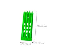 SUPVOX 4Pcs Racing Pigeon Leg Rings Holder Rack Durable Plastic Ring Placing Storage Stand for Foot Bands Convenient Organizer for Pigeon Supplies Yellow Green Blue Red