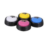 SUPVOX 4pcs Recordable Dog Training Buttons Assorted Communication Toys for Pets Interactive Voice Box for Training and Reducing Destructive Behavior