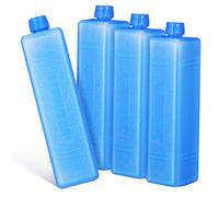 SUPVOX 4pcs Reusable Ice Packs for Coolers Freezer Blocks for Lunch Boxes Outdoor Activities Food Preservation Compact Cooling for Travel