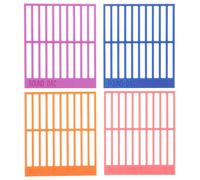 SUPVOX 4pcs Rhinestone Painting Ruler Alignment Tool for Diamond Art DIY, Placement Ruler with Multi-Color Design, Suitable for Full or Partial Drill Canvas Craft