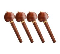 SUPVOX 4pcs Rosewood Peg Wooden Cello Tuning Pegs for Violin Accessories Wood Tuning Fine Tune for Cello Supplies for Key