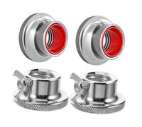 SUPVOX 4Pcs Self-locking Barbell Nuts Cast Iron Security Nuts for Dumbbell and Barbell Weight Bars Anti-slip for Strength
