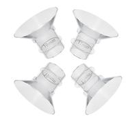 SUPVOX 4pcs Silicone Breast Pump Flange Inserts 17mm and 19mm Flexible Parts for Wearable Breast Pumps, Easy to Grip and Not Easy to Break, for Breastfeeding Mothers