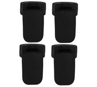 SUPVOX 4pcs Silicone Clarinet Thumb Rests for Comfortable Playing, Relieve Sore Thumbs, Sturdy Black Finger Cushion Accessories, Convenient for Standing Or Walking Musicians