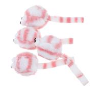 SUPVOX 4pcs Simulation Plush Mouse Toy for Cats Interactive Fake Rat Cat Toys Realistic Mice for Indoor