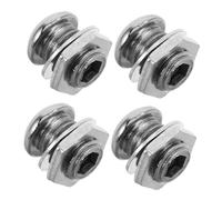 SUPVOX 4pcs Snare Drum Air Vent Screws Alloy Percussion Drum Replacement Parts with Washer for Recordings and Performances, Improve Sound Clarity and Reduce Drumhead Resonance